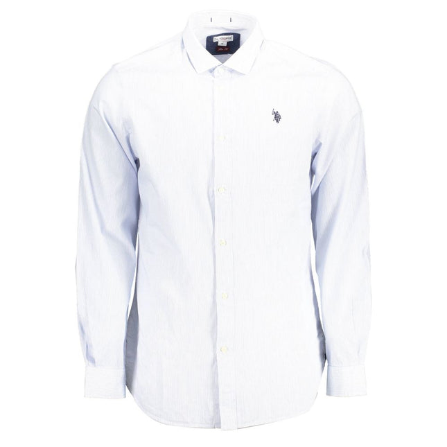U.S. POLO ASSN. Azzurro Cotton Men's Shirt