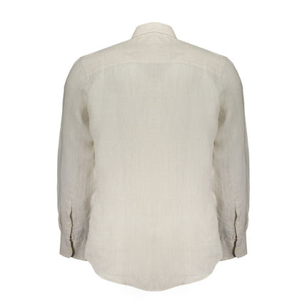North Sails Beige Linen Men Shirt