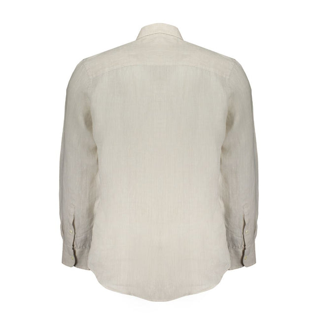 North Sails Beige Linen Men Shirt