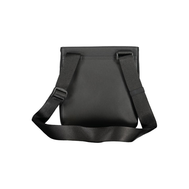 Tommy Hilfiger Black Polyurethane Men Shoulder Bag