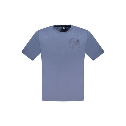 North Sails Blu Cotton Men T-Shirt