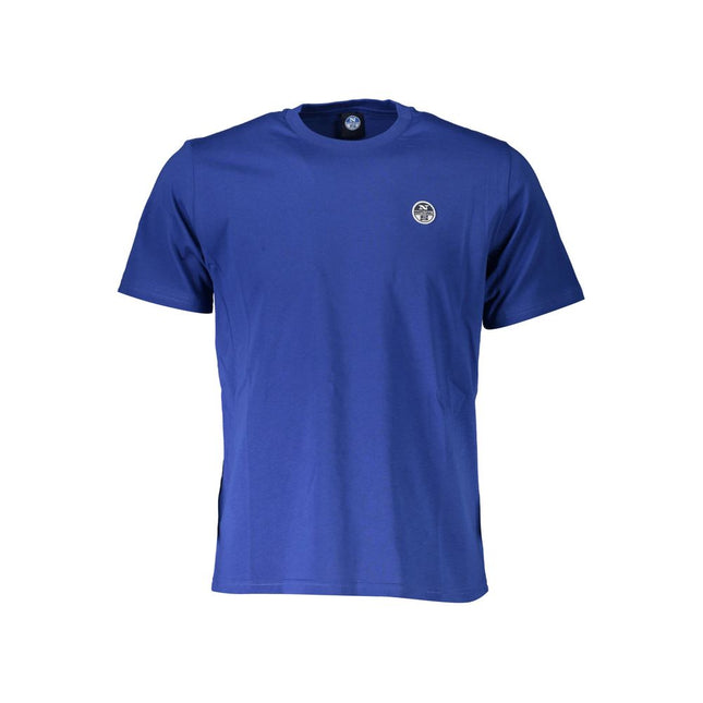 North Sails Blue Cotton Men T-Shirt