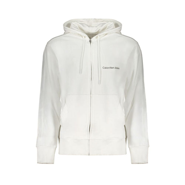 Calvin Klein White Cotton Men's Sweatshirt