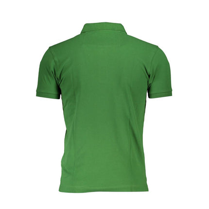 La Martina Green Cotton Polo Shirt La Martina