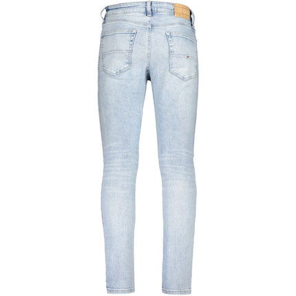 Tommy Hilfiger Azzurro Cotton Men's Tapered Jean