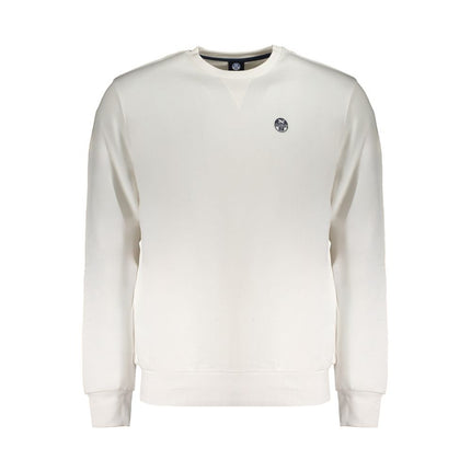 North Sails White Cotton Men Sweatshirt