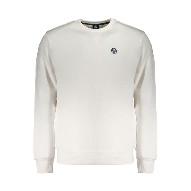 North Sails White Cotton Men Sweatshirt