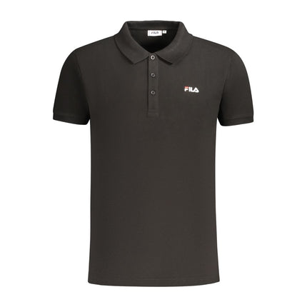 Fila Black Cotton Men Polo