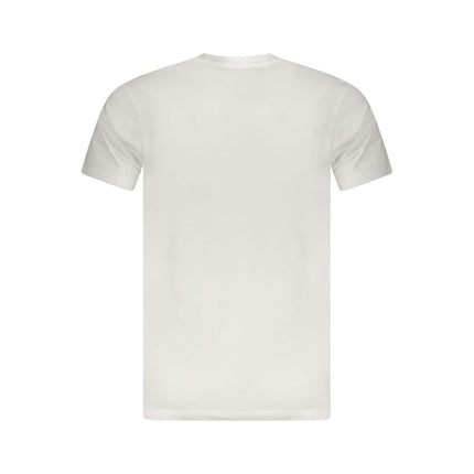 Cavalli Class Bianco Cotton Men T-Shirt