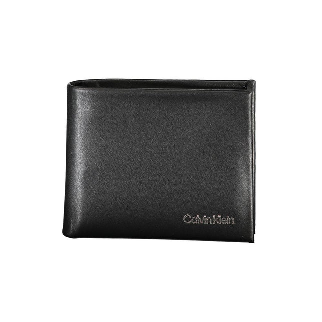 Calvin Klein Black Polyurethane Men Wallet