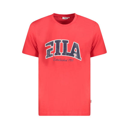 Fila Red Cotton Men T-Shirt