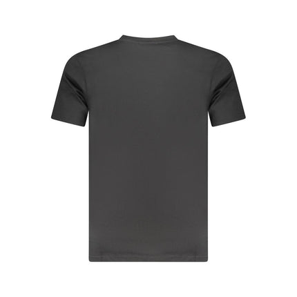 Cavalli Class Black Cotton Men T-Shirt