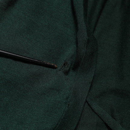Dolce & Gabbana Dark Green Cashmere Silk Cardigan Sweater