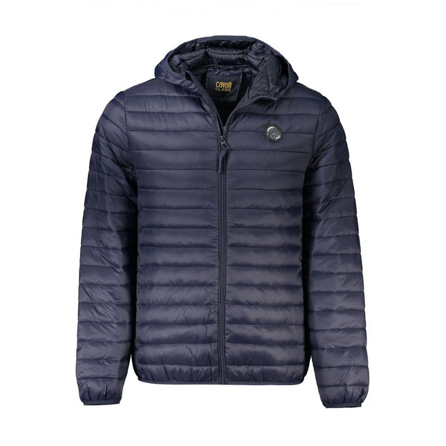 Cavalli Class Blue Polyamide Jacket Cavalli Class