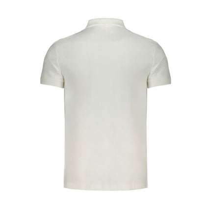 Calvin Klein White Cotton Mens Polo Shirt