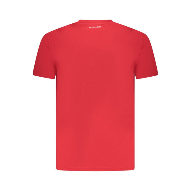 Trussardi Rosso Cotton Men T-Shirt