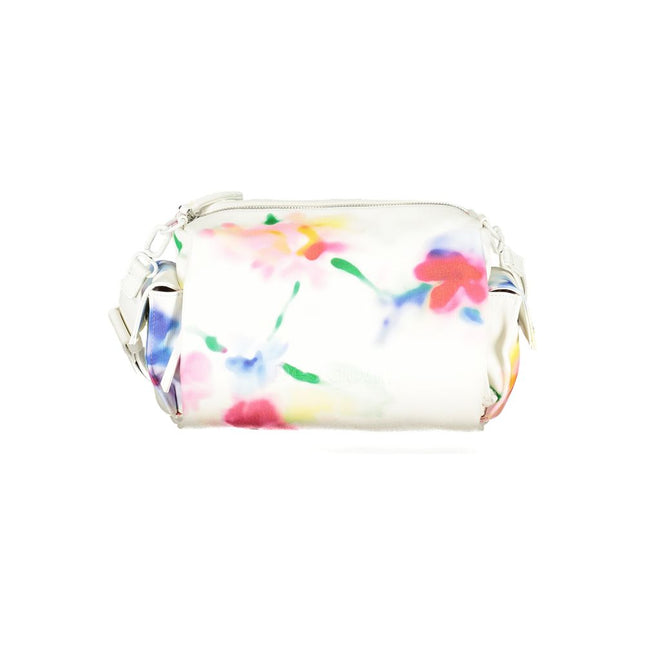 Desigual Bianco Poliuretano Woman Shoulder Bag