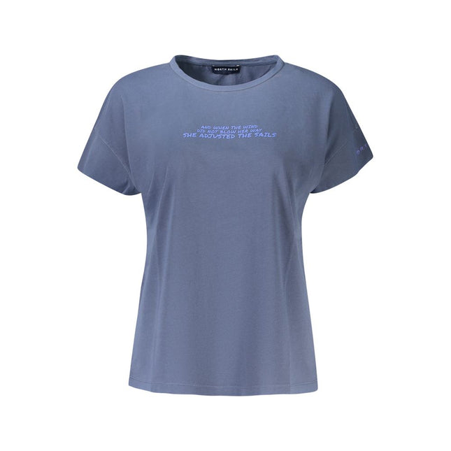 North Sails Blue Cotton Women T-Shirt