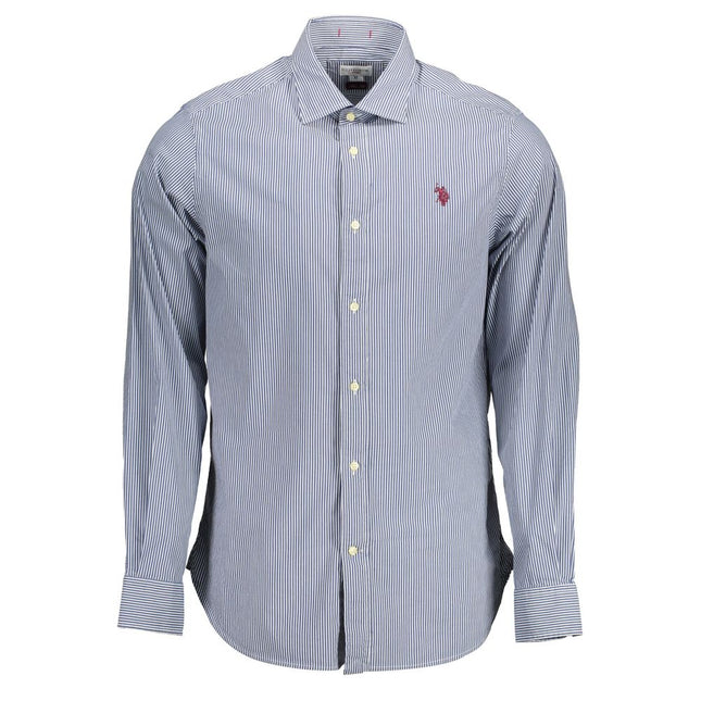 U.S. POLO ASSN. Blue Cotton Men's Shirt