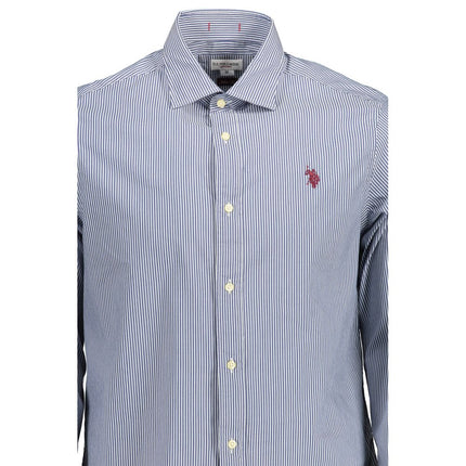 U.S. POLO ASSN. Blue Cotton Men's Shirt