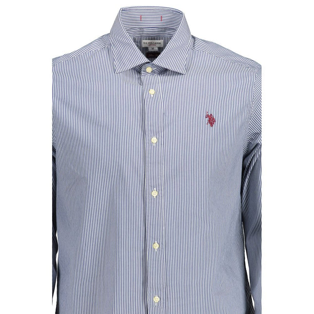 U.S. POLO ASSN. Blue Cotton Men's Shirt