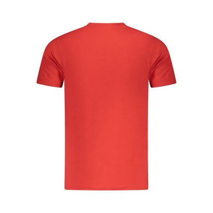 Cavalli Class Rosso Cotton Men T-Shirt
