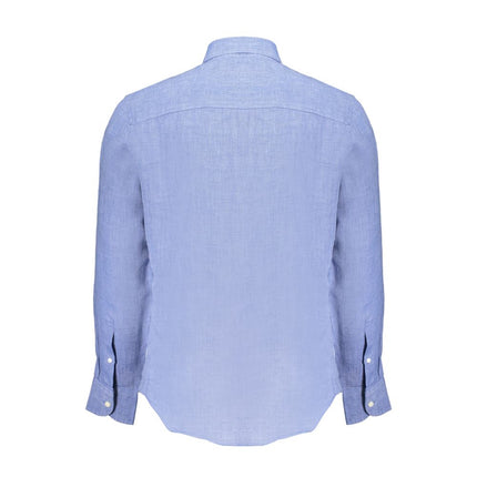 North Sails Blu Linen Men Shirt