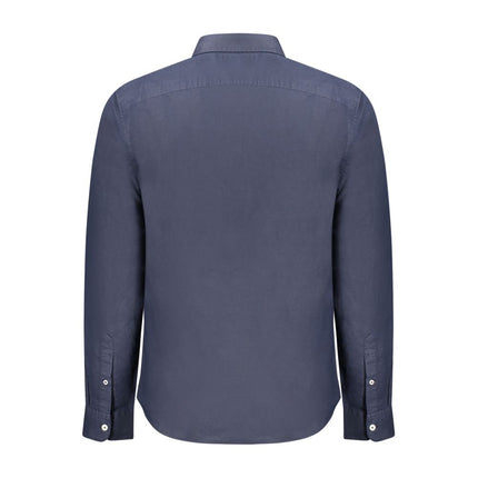 Timberland Blue Linen Men Shirt