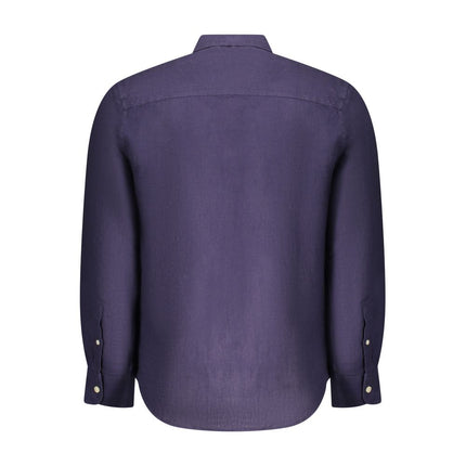 North Sails Blu Linen Men Shirt