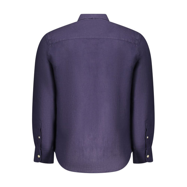 North Sails Blu Linen Men Shirt