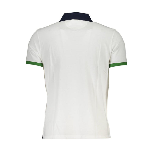 La Martina Bianco Cotton Men Polo