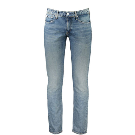 Calvin Klein Blu Cotton Men's Slim Jeans