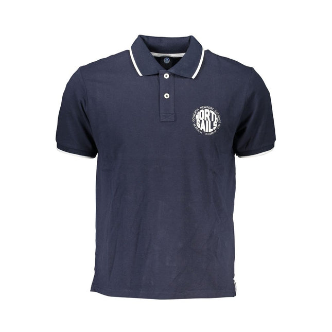 North Sails Blu Cotton Men Polo