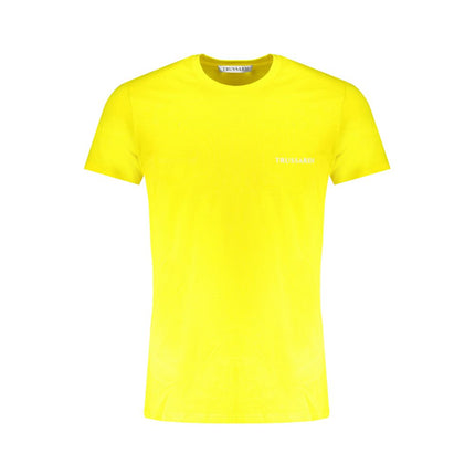 Trussardi Yellow Cotton Men's T-Shirt
