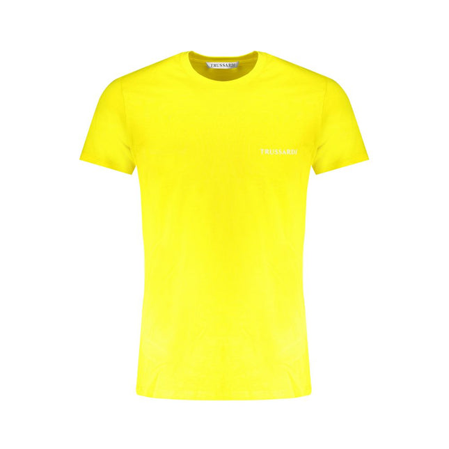 Trussardi Yellow Cotton Men's T-Shirt