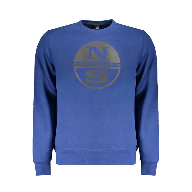 North Sails Blue Cotton Men Sweater
