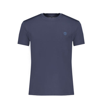 Timberland Blue Cotton Men's Slim-Fit T-Shirt