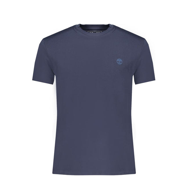 Timberland Blue Cotton Men's Slim-Fit T-Shirt