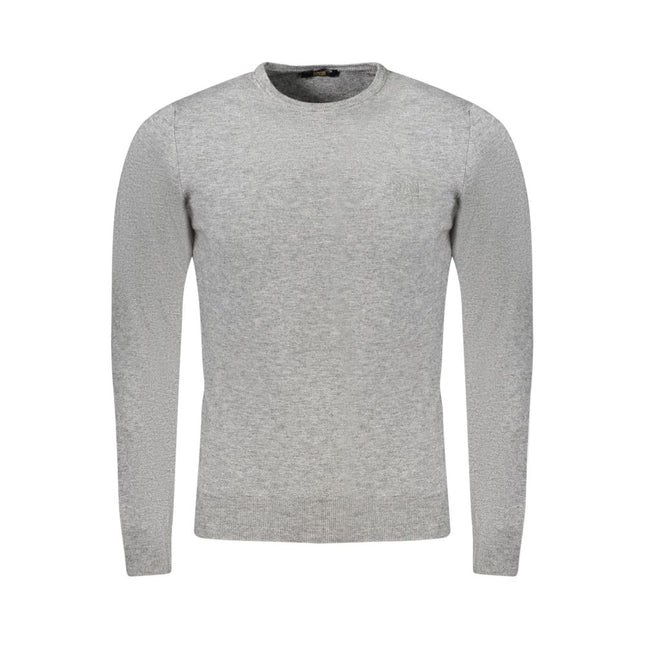 Cavalli Class Grigio Viscosa Men's Sweater
