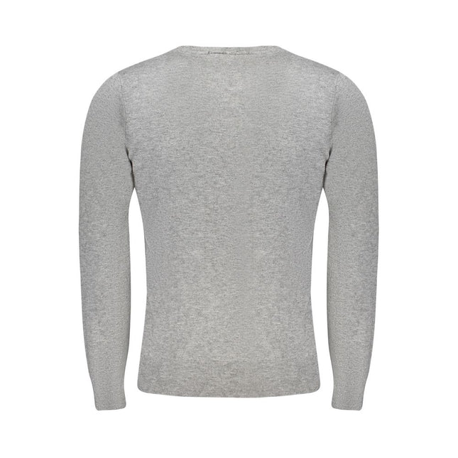 Cavalli Class Grigio Viscosa Men's Sweater