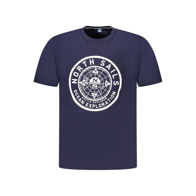 North Sails Blue Cotton Men's T-Shirt