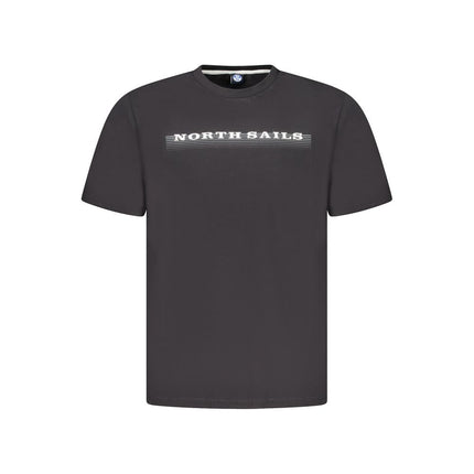North Sails Black Cotton Men's T-Shirt