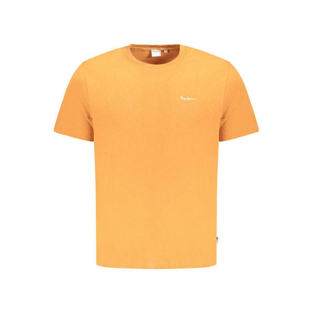 Pepe Jeans Arancione Cotton Men T-Shirt