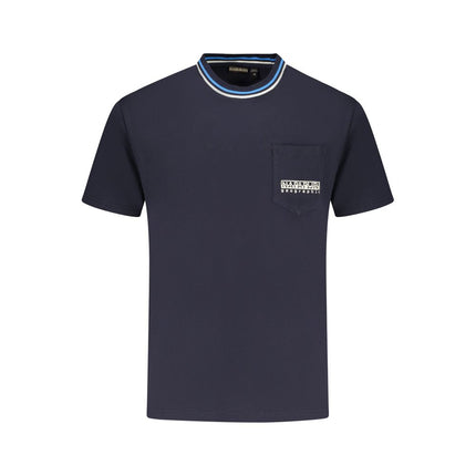Napapijri Blue Organic Cotton Men's T-Shirt