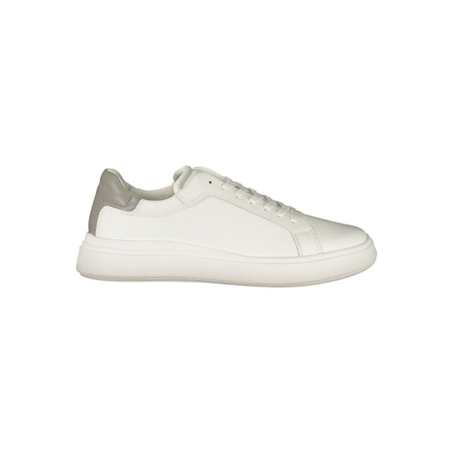 Calvin Klein White Polyurethane Men Sneaker Calvin Klein