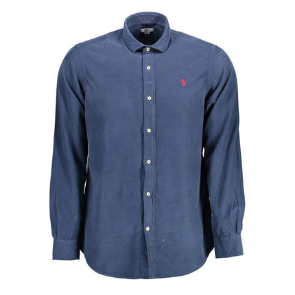 U.S. POLO ASSN. Blue Cotton Mens Shirt