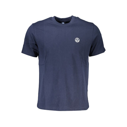 North Sails Blue Cotton Men T-Shirt