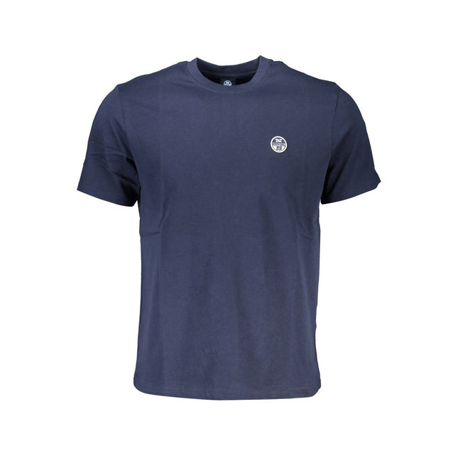 North Sails Blue Cotton Men T-Shirt