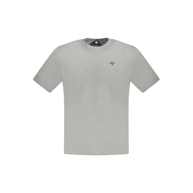 North Sails Grigio Cotton Men T-Shirt