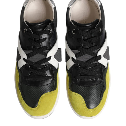 Dolce & Gabbana Multicolor Lace Up Low Top Men Sneakers Shoes